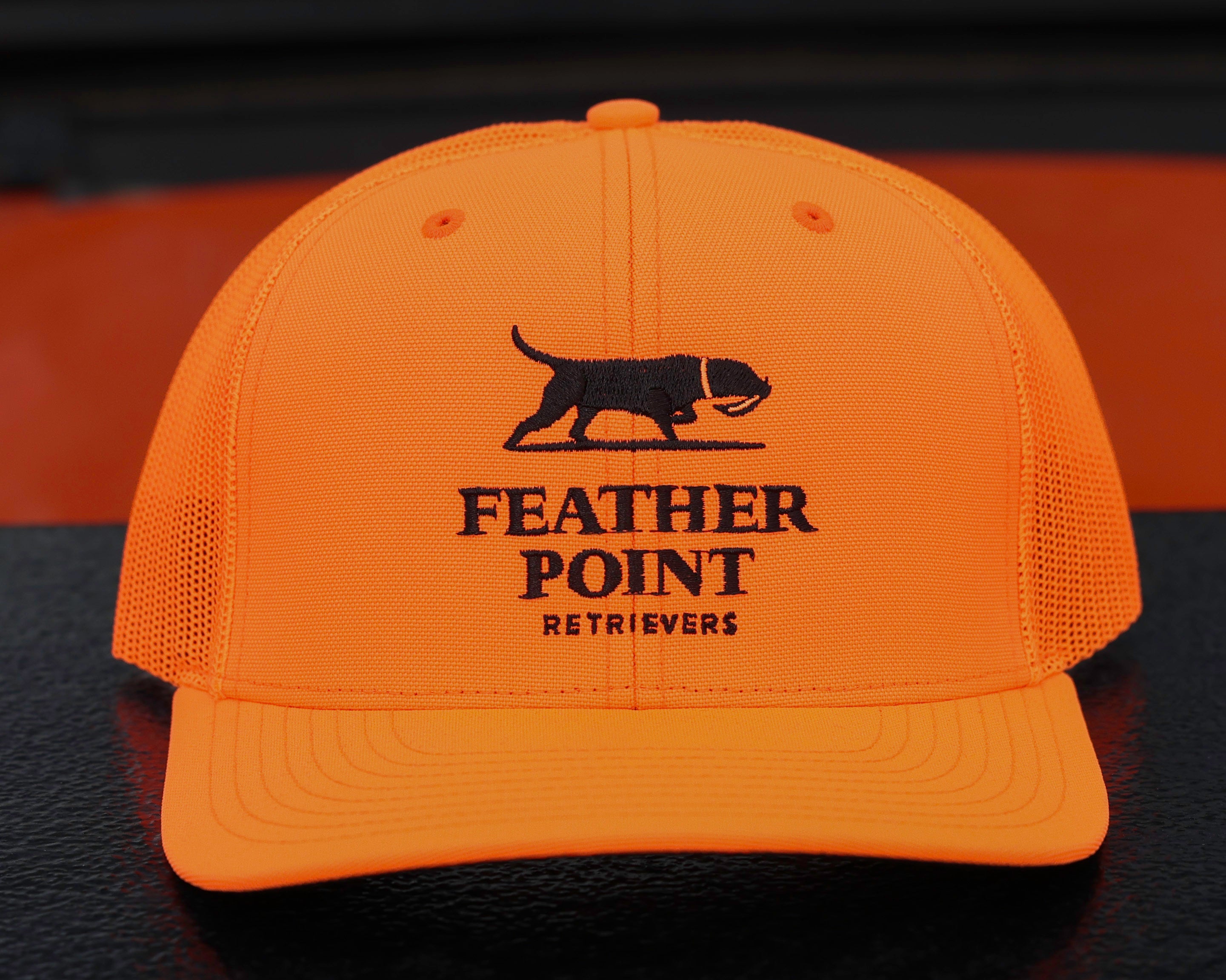 Blaze Orange Embroidered Hat