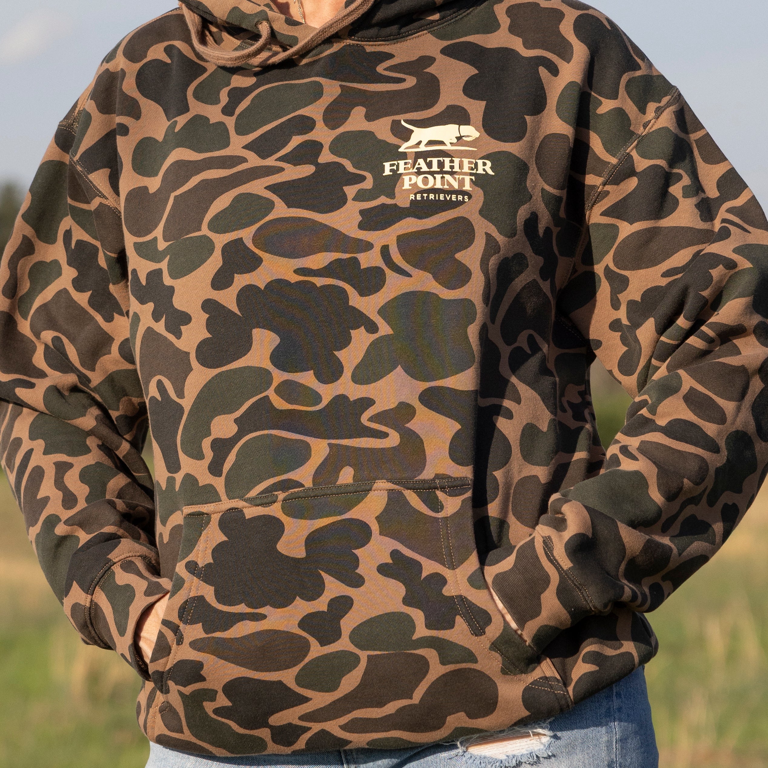 Feather Point Duck Camo Hoodie
