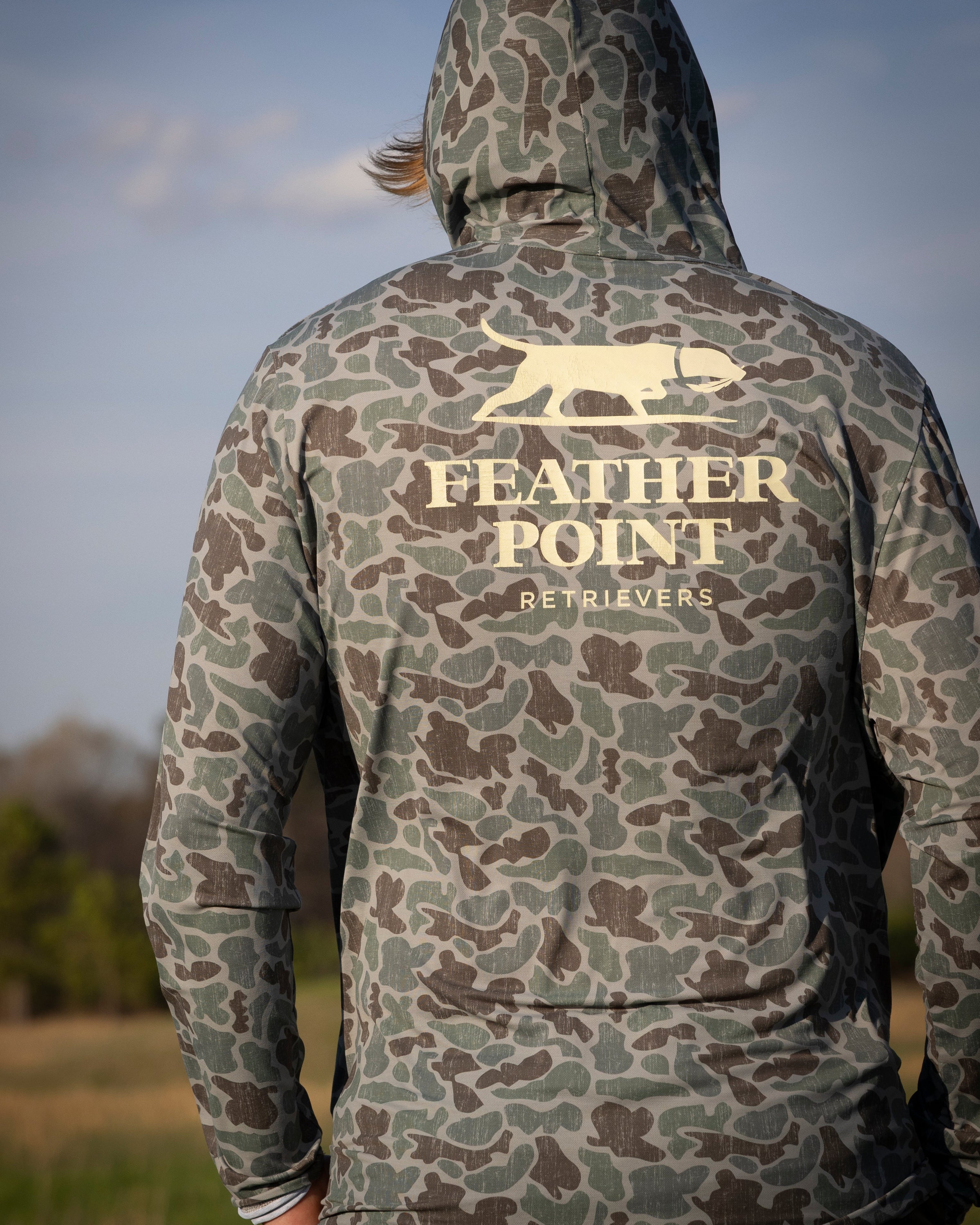 Hooded SPF Camo Sunshirt