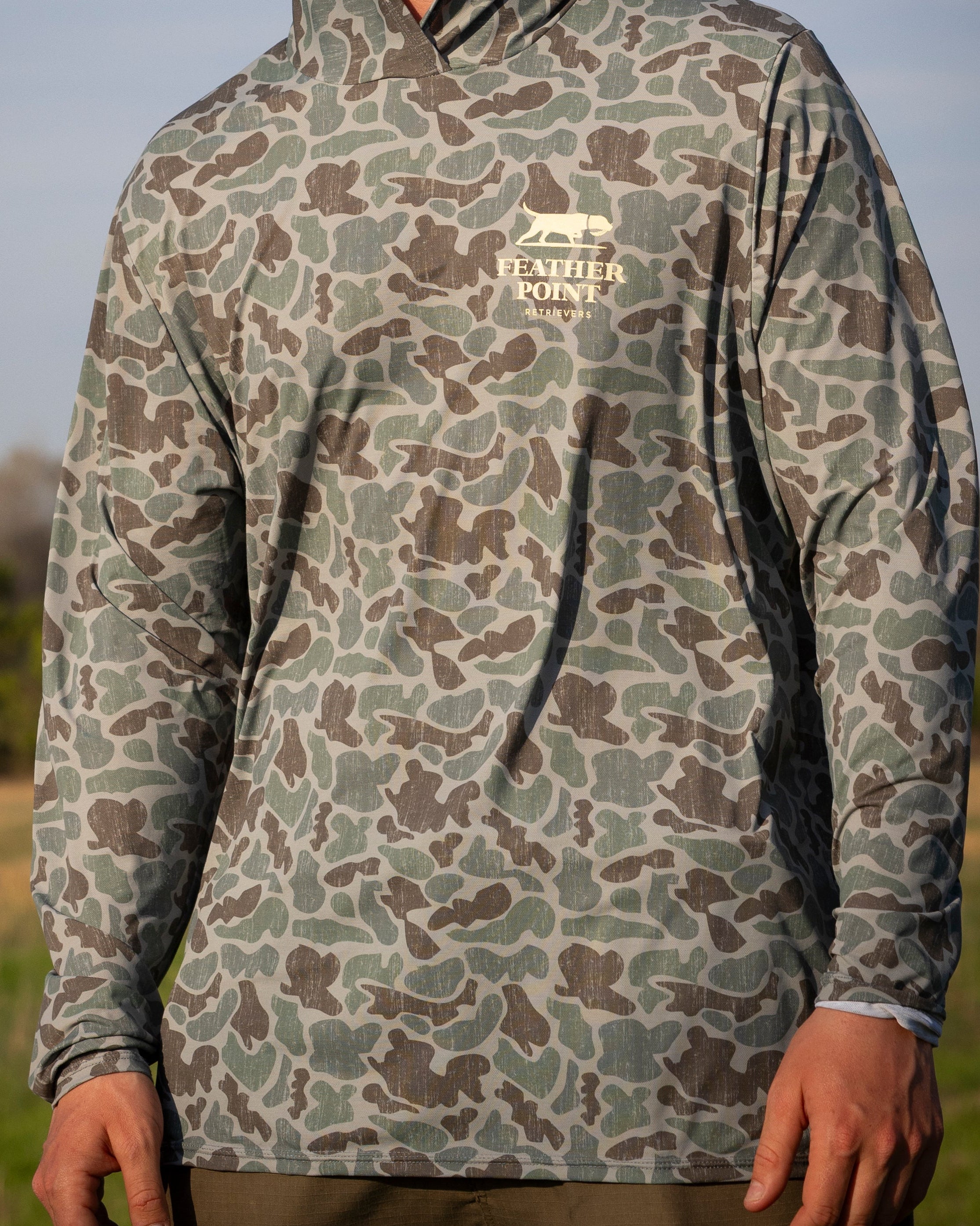 Hooded SPF Camo Sunshirt