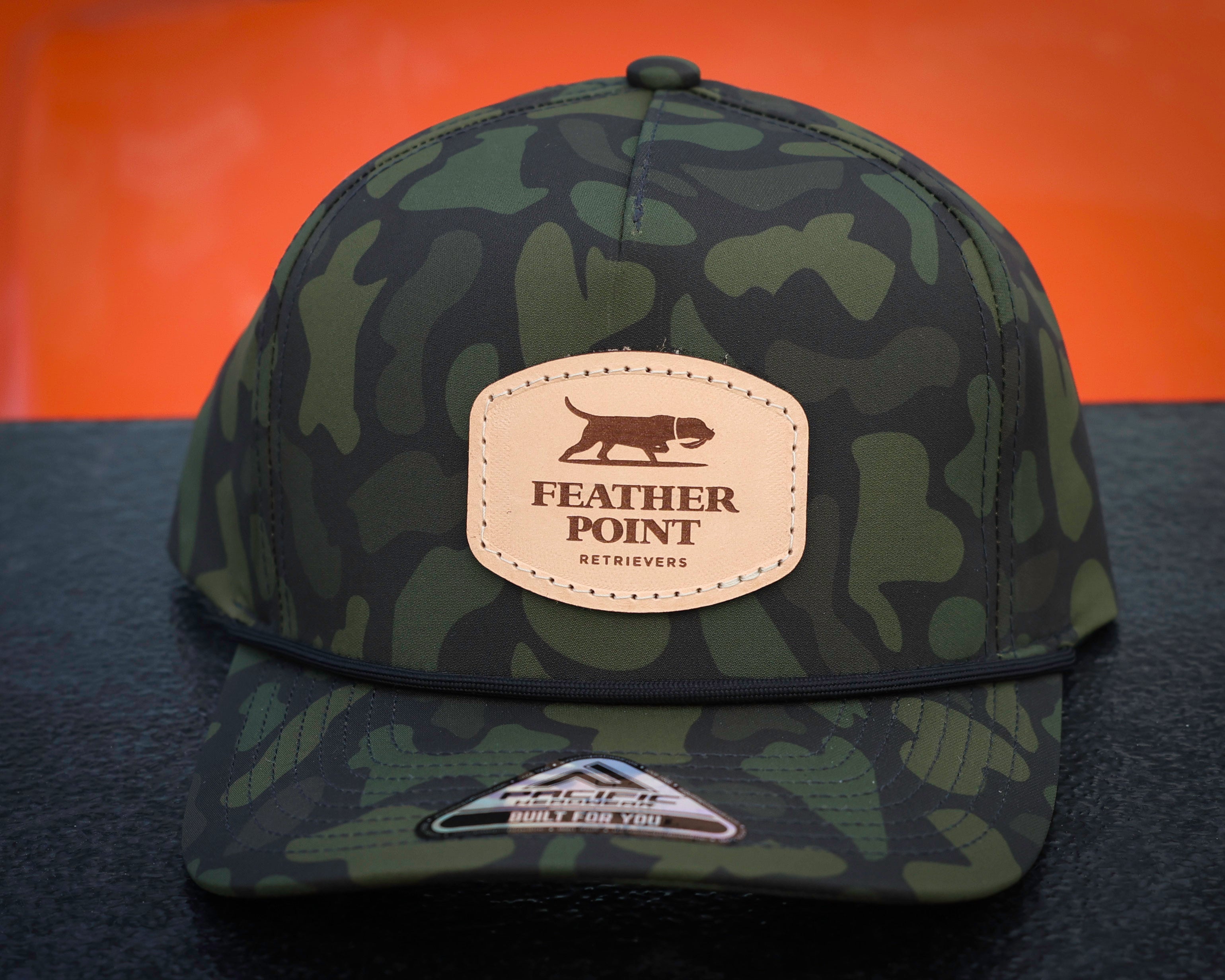 Pacific Headwear Duck Camo Leather Patch